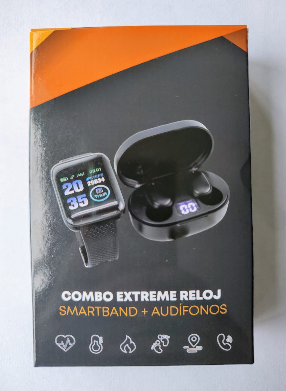 COMBO SMARTWATCH + AUDIFONOS 2 EN 1