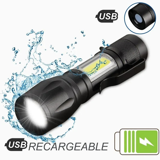 MINI LINTERNA TACTICA RECARGABLE